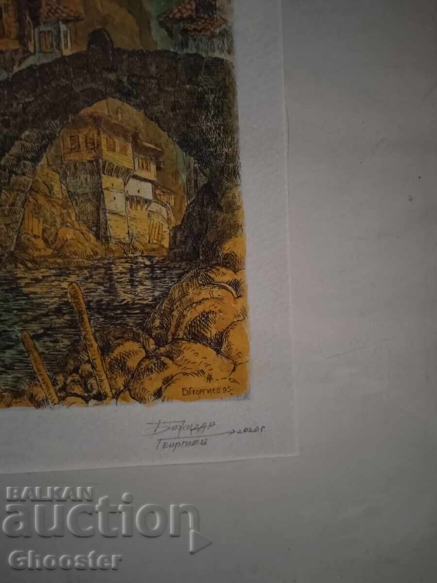Πρωτότυπο έργο τέχνης (οξυγραφία/υδατογραφία) – Bozhidar Georgiev με τιμή € 80.00 | 156.47 BGN