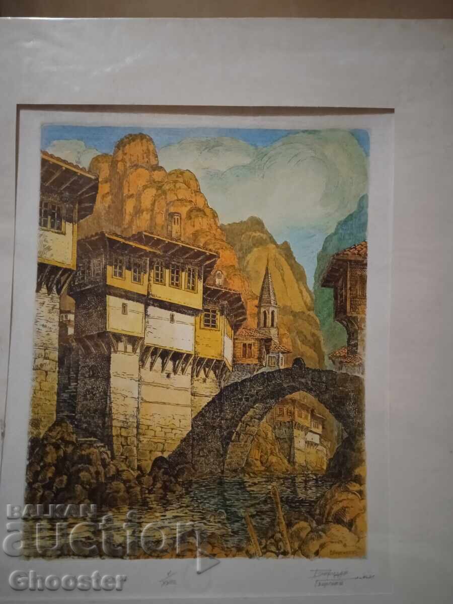 Πρωτότυπο έργο τέχνης (οξυγραφία/υδατογραφία) – Bozhidar Georgiev