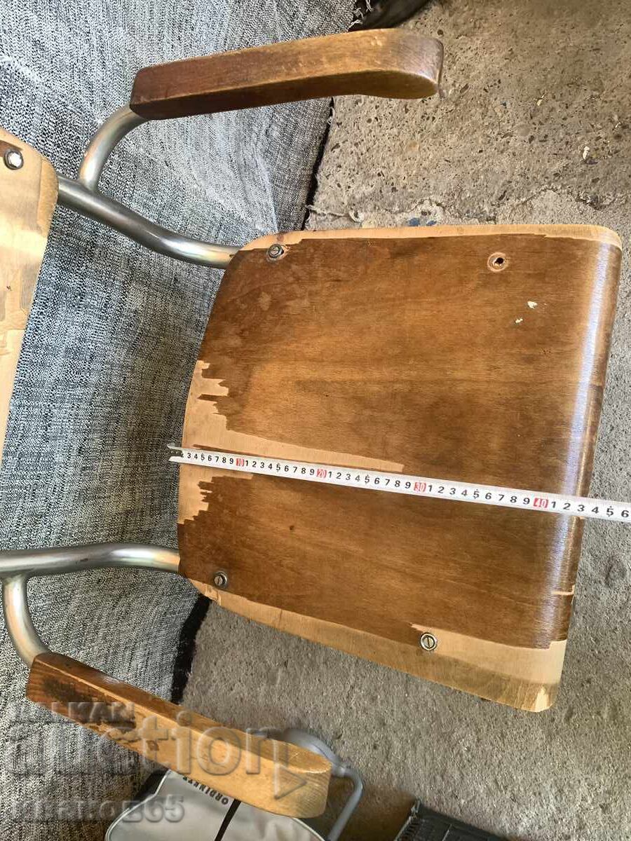 Καρέκλα vintage Thonet S43 με μπράτσα, σχεδιασμένη από τον Mart Stam - 5