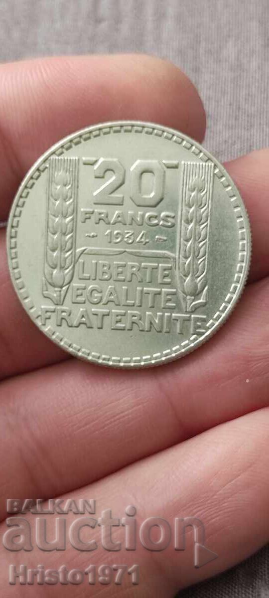 20 Francs 1934