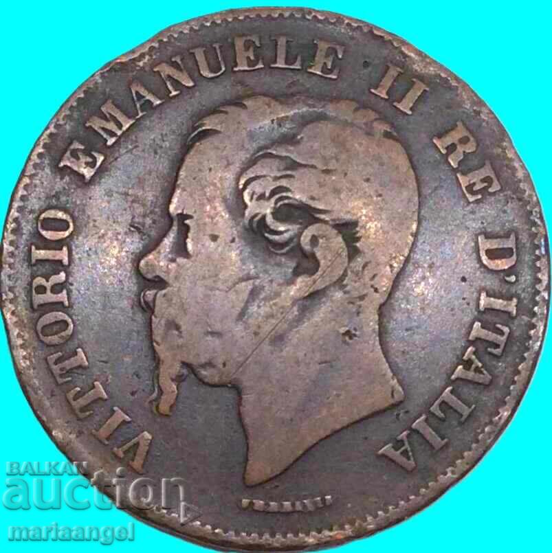 5 centesimi 1861 Italia M - Milan Victorio Emanuele III - 6