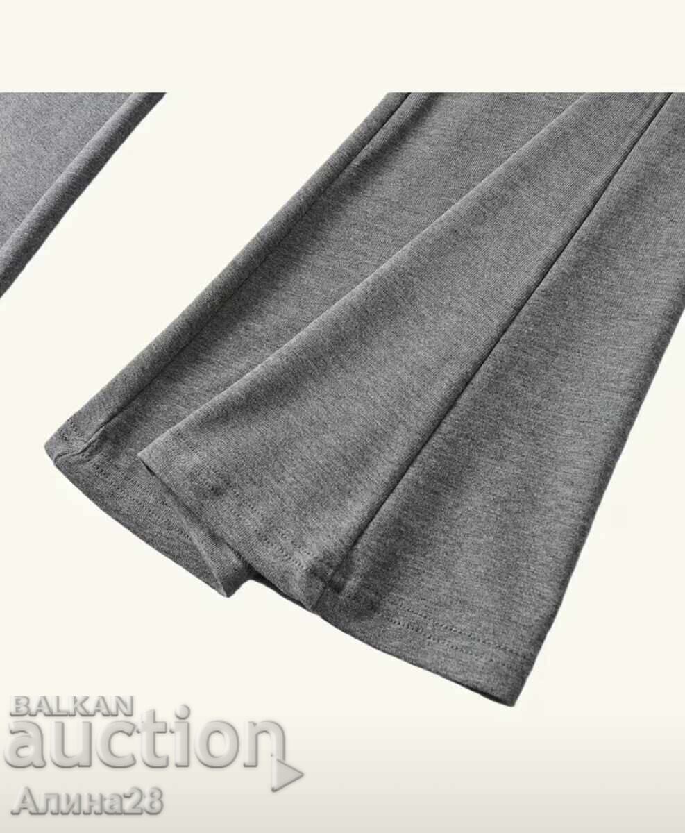 Livrarea Pantaloni de damă cu talie înaltă, evazați, mărimea L Livrarea Pantaloni de damă cu talie înaltă, evazați, mărimea L