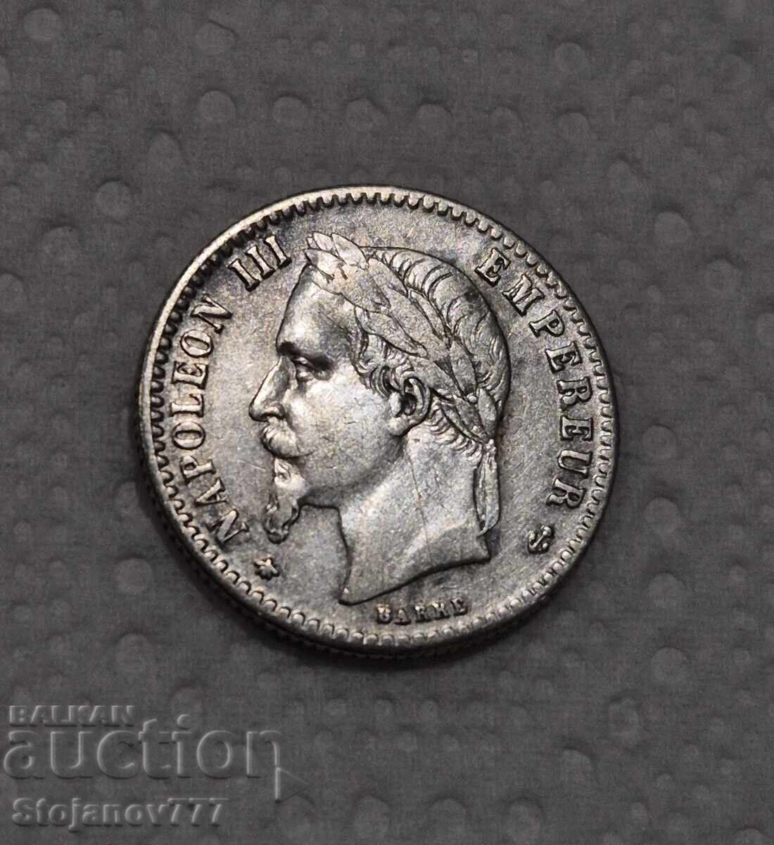 50 сантима 1867 Наполеон с цена € 26.00 | 50.85 лв.