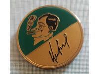 Plachetă Ivan Slavkov cu trabuc + autograf NSA BOK BFS