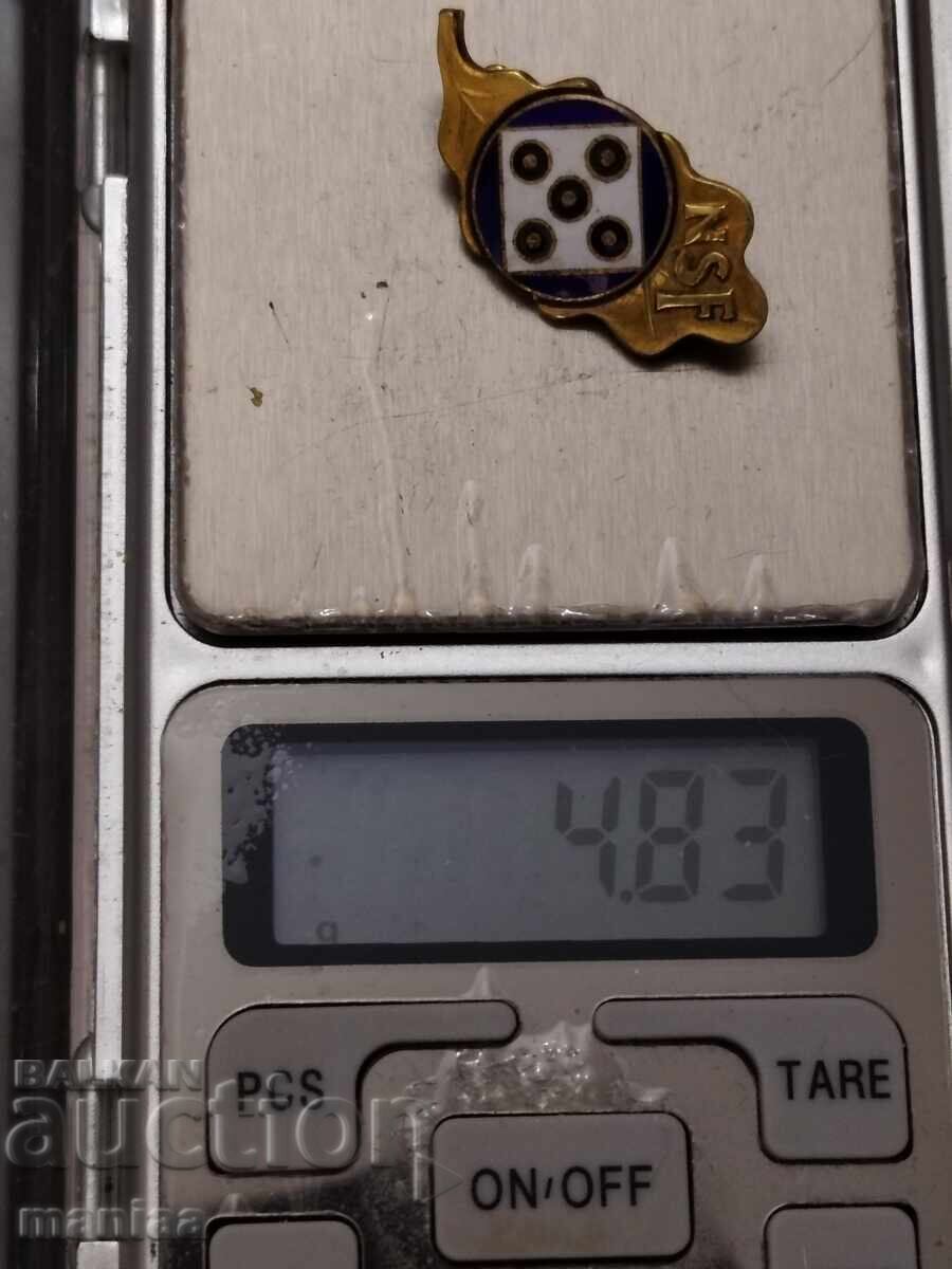 Παράδοση Στρατιωτική ασημένια κονκάρδα με επιχρύσωση και σμάλτο Παράδοση Στρατιωτική ασημένια κονκάρδα με επιχρύσωση και σμάλτο
