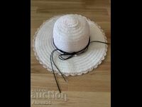 Pale pink beach hat