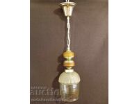 Candelabru frumos cu abajur de sticlă