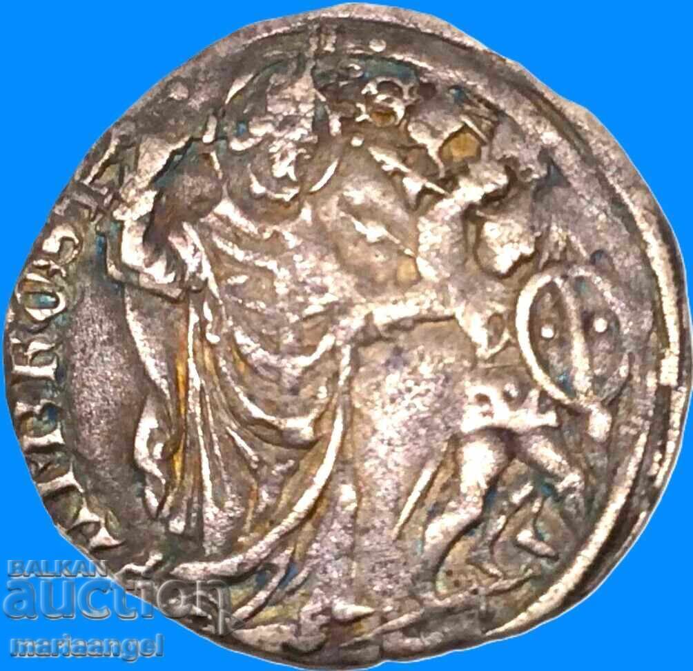 Groso da 4 soldi Milano Italia Galeazzo Maria Sforza argint