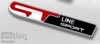 Embleme noi ”GT line sport” - 100 mm./17 mm - 5