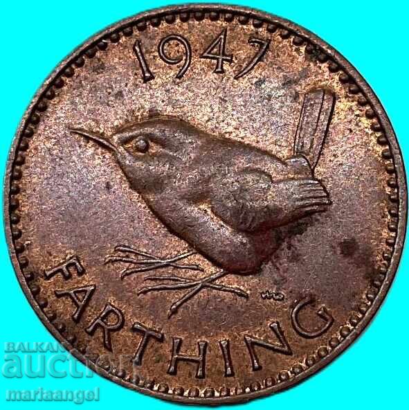 Δημοπρασία Μεγάλη Βρετανία 1 Farthing 1947 Χάλκινο