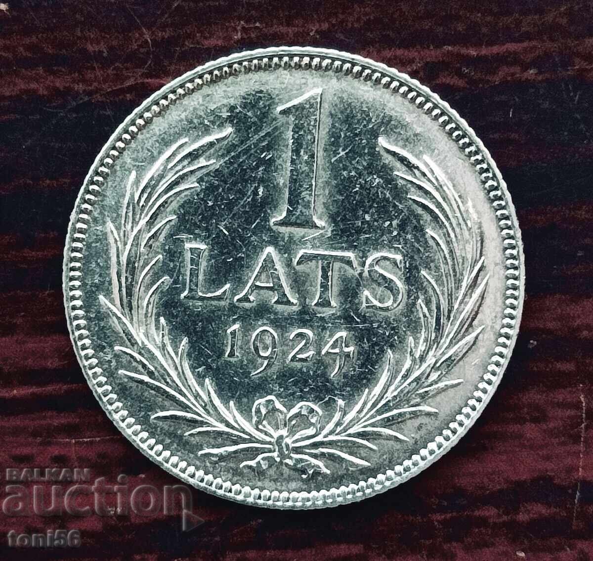Λετονία 1 λατ 1924 UNC