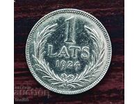 Латвия 1 лат 1924 UNC