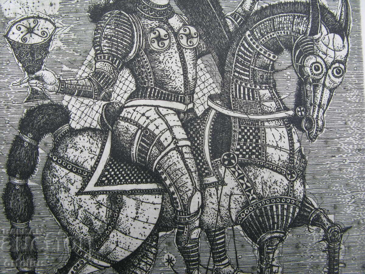 3) Oleh Denysenko signed etching engraving graphics drypoint - 5