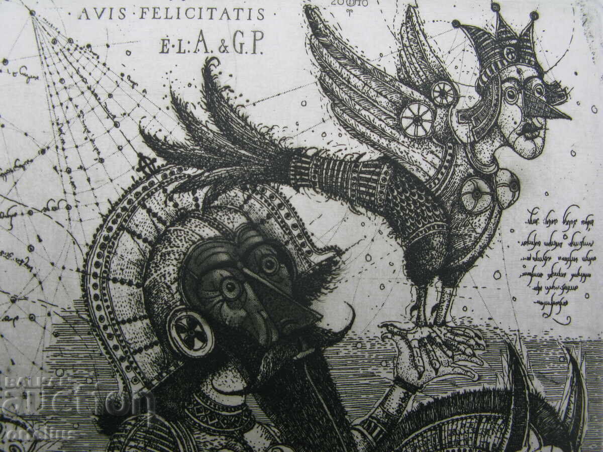 3) Oleh Denysenko signed etching engraving graphics drypoint