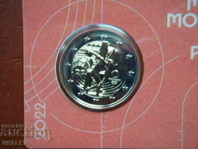 Delivery of 2 euro 2022 France "Genius"(2) France discus thrower (2 euro)