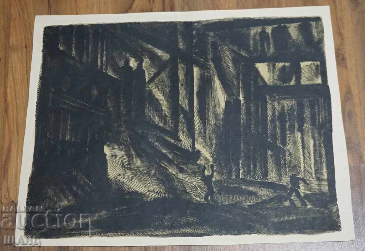 Old Master drawing graphic lithograph