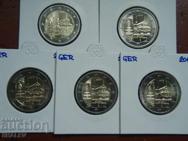 2 Euro 2013 Germania "Baden-Wurt" A,D,F,G,J /Germaniya/ 2 euro