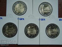 2 Euro 2013 Germania "Baden-Wurt" A,D,F,G,J /Germaniya/ 2 euro