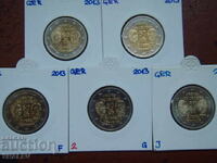 2 Euro 2013 Germania A, D, F, G, J "Elysee Vertrag" - 2 euro