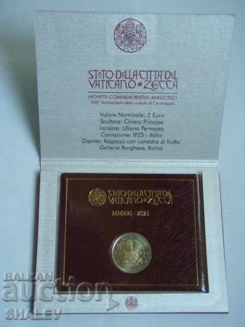 Licitație 2 euro 2021 Vaticana "Caravaccio"(1) Vatican City - Unc (2 euro)