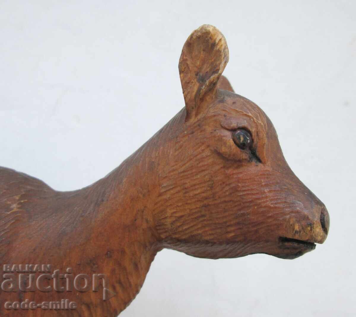 Figurină veche statuetă din lemn sculptură Regatul Bulgariei - 5