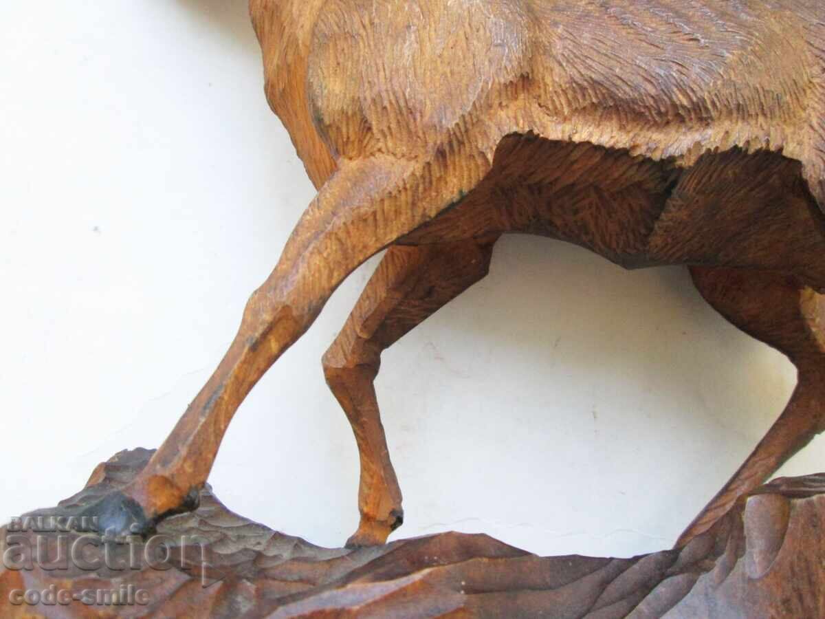 Figurină veche statuetă din lemn sculptură Regatul Bulgariei - 6
