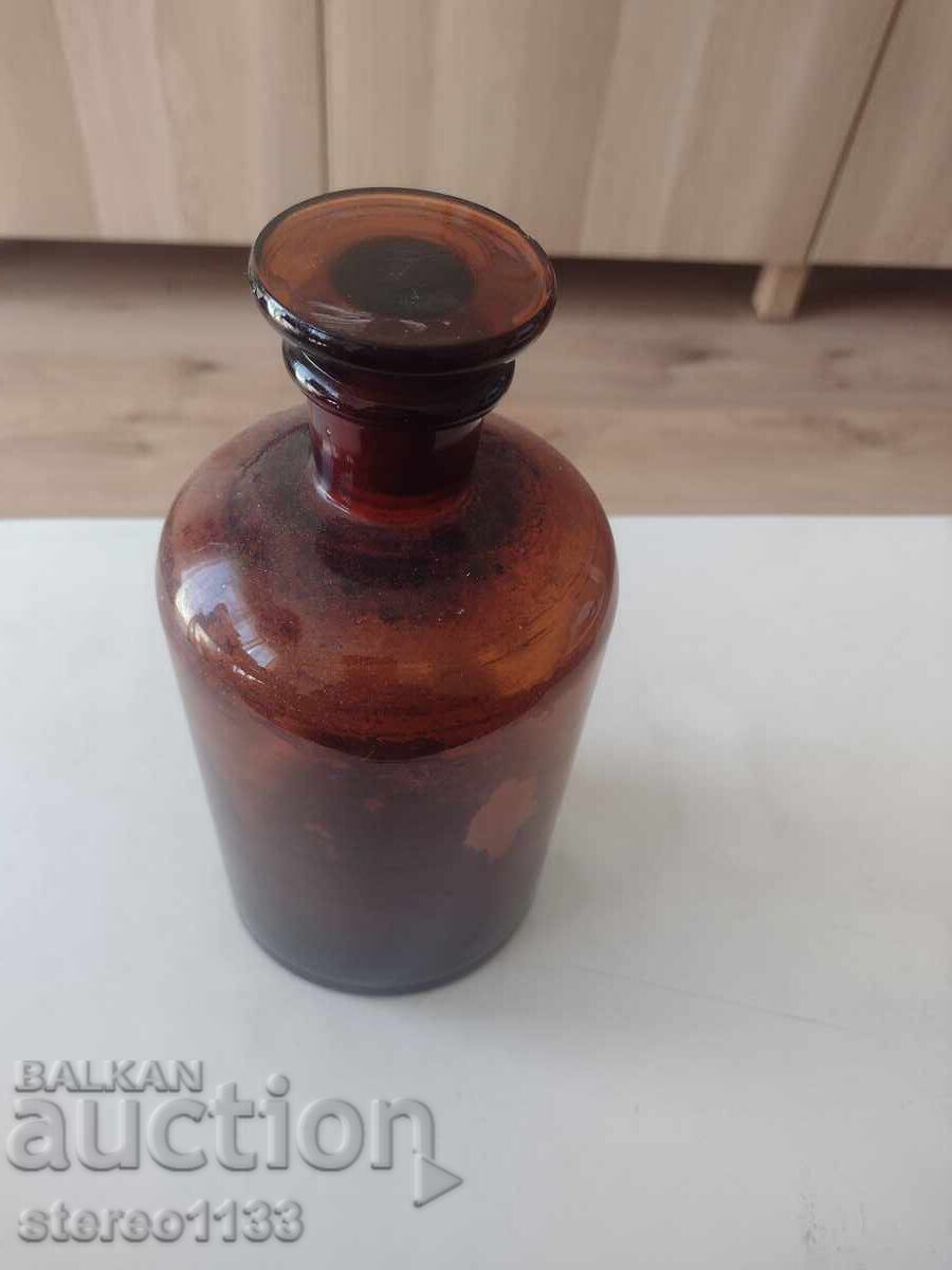 Old Bottle. Dark glass