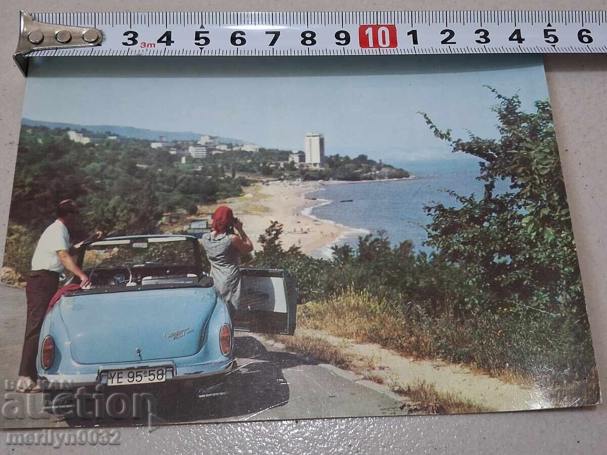 Снимка пощенска картичка Варна 1960г Крайбрежието - 5