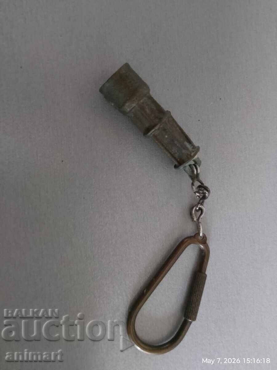Licitație Breloc metalic, vechi, original - lampă de miner