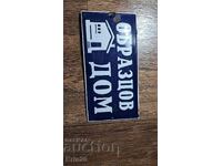 Enamel sign - Lot of 4 signs