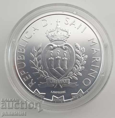 San Marino 2026 – 5 euro – Șoim – 1 OZ Monedă de argint BU - 5