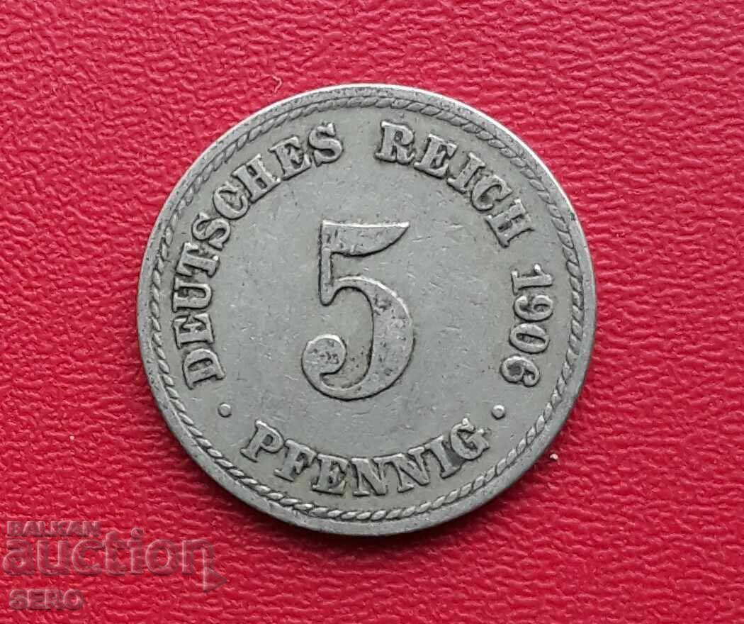 Germania-5 pfennig 1906 A-Berlin