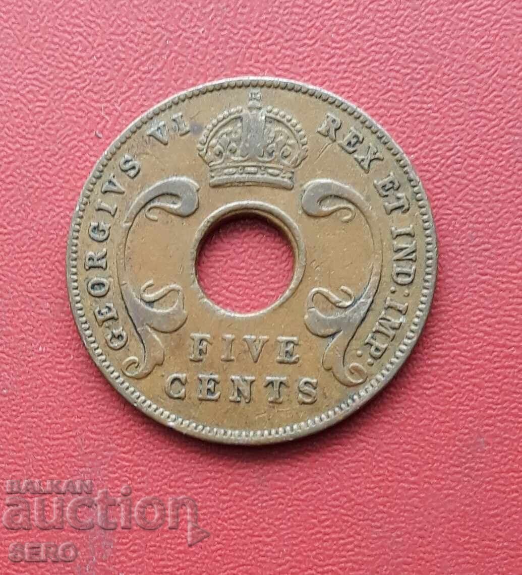 British East Africa-5 cent 1942 with price € 2.70 | 5.28 BGN British East Africa-5 cent 1942 with price € 2.70 | 5.28 BGN