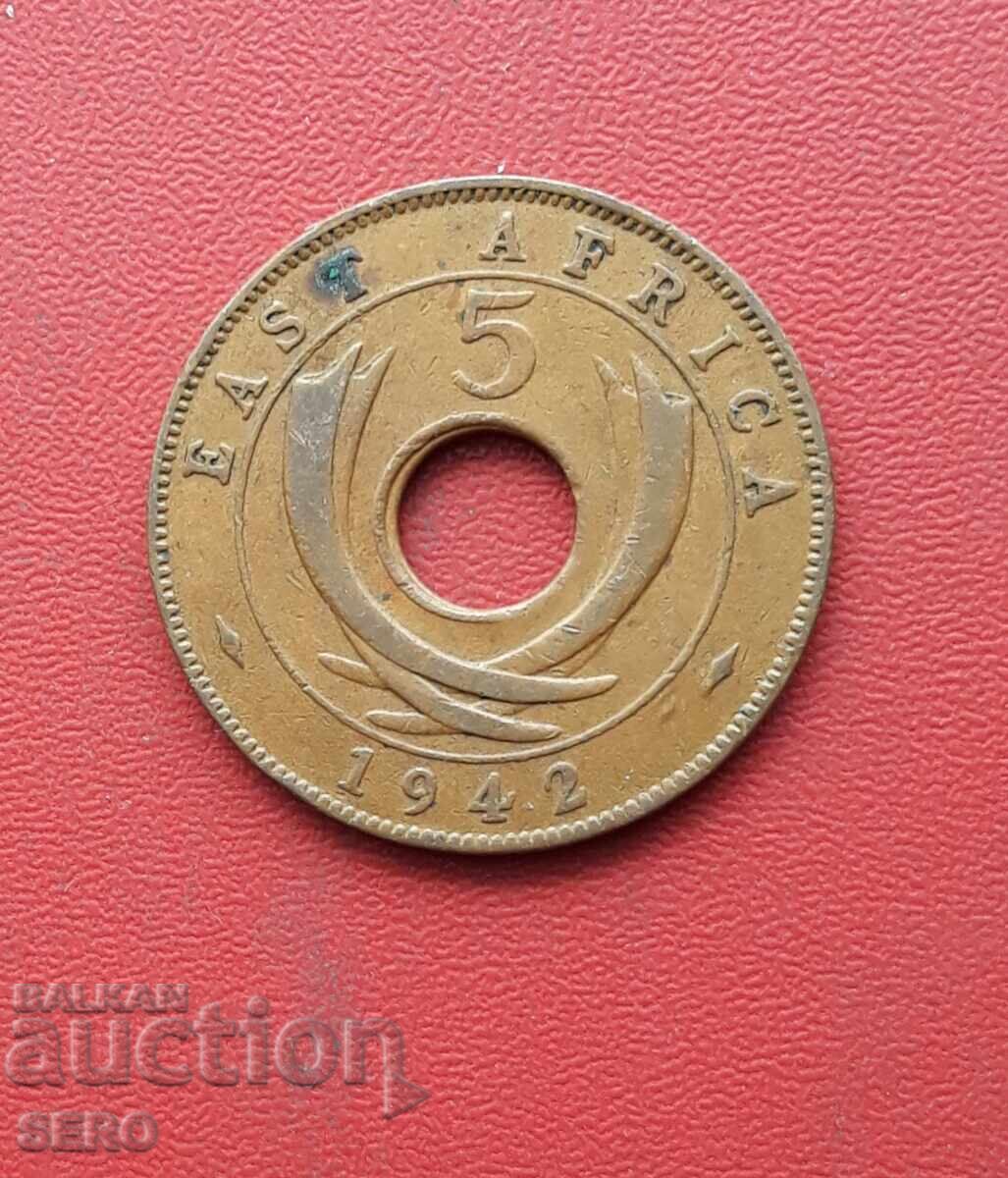 British East Africa-5 cent 1942 British East Africa-5 cent 1942