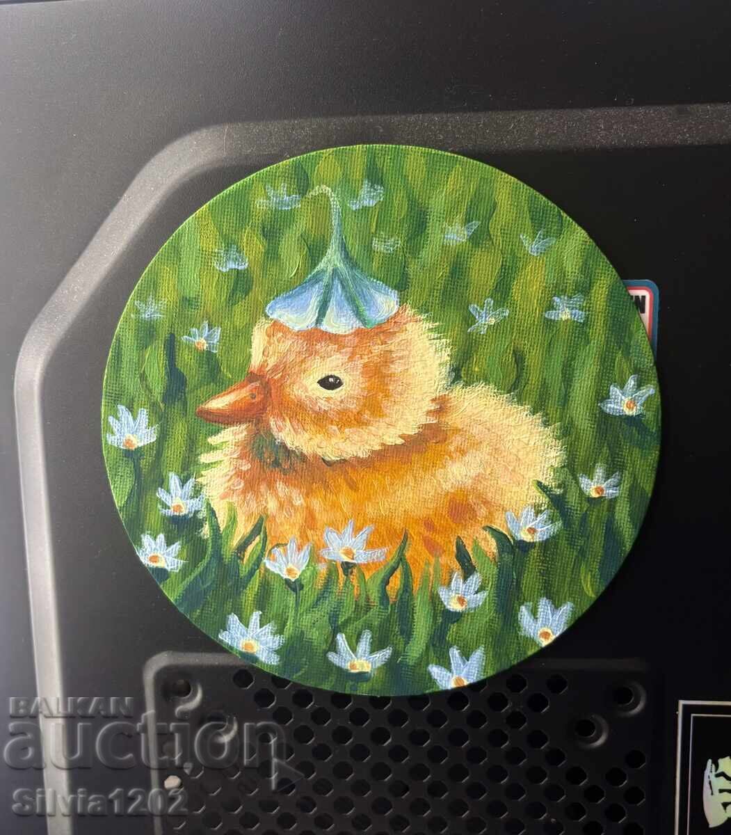 Licitație „Rațușcă de primăvară”, Mini tablou de autor 15x15 cm