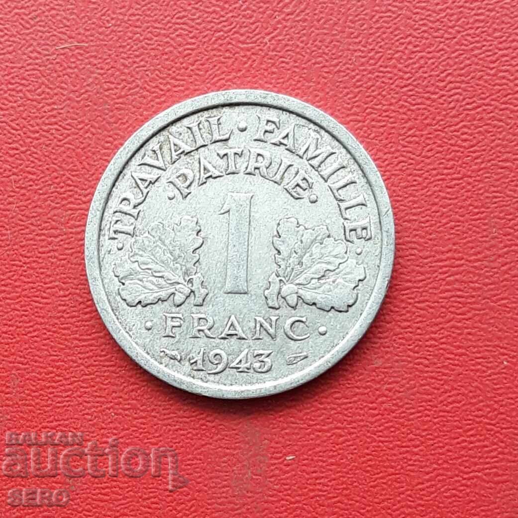 Franța/ocupația germană/-1 franc 1943 Franța/ocupația germană/-1 franc 1943