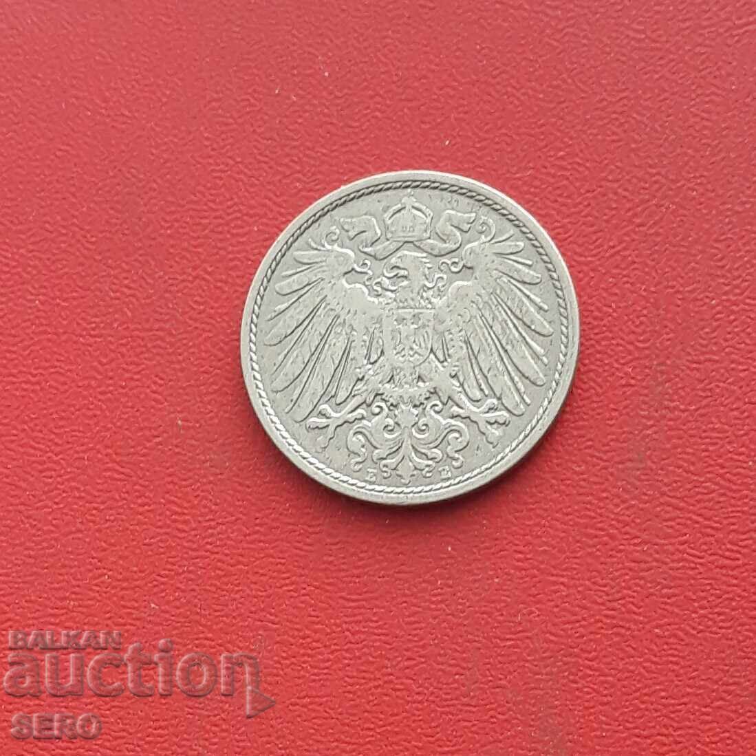Γερμανία-10 pfennigs 1908 E-Muldenhüten με τιμή € 0.75 | 1.47 BGN