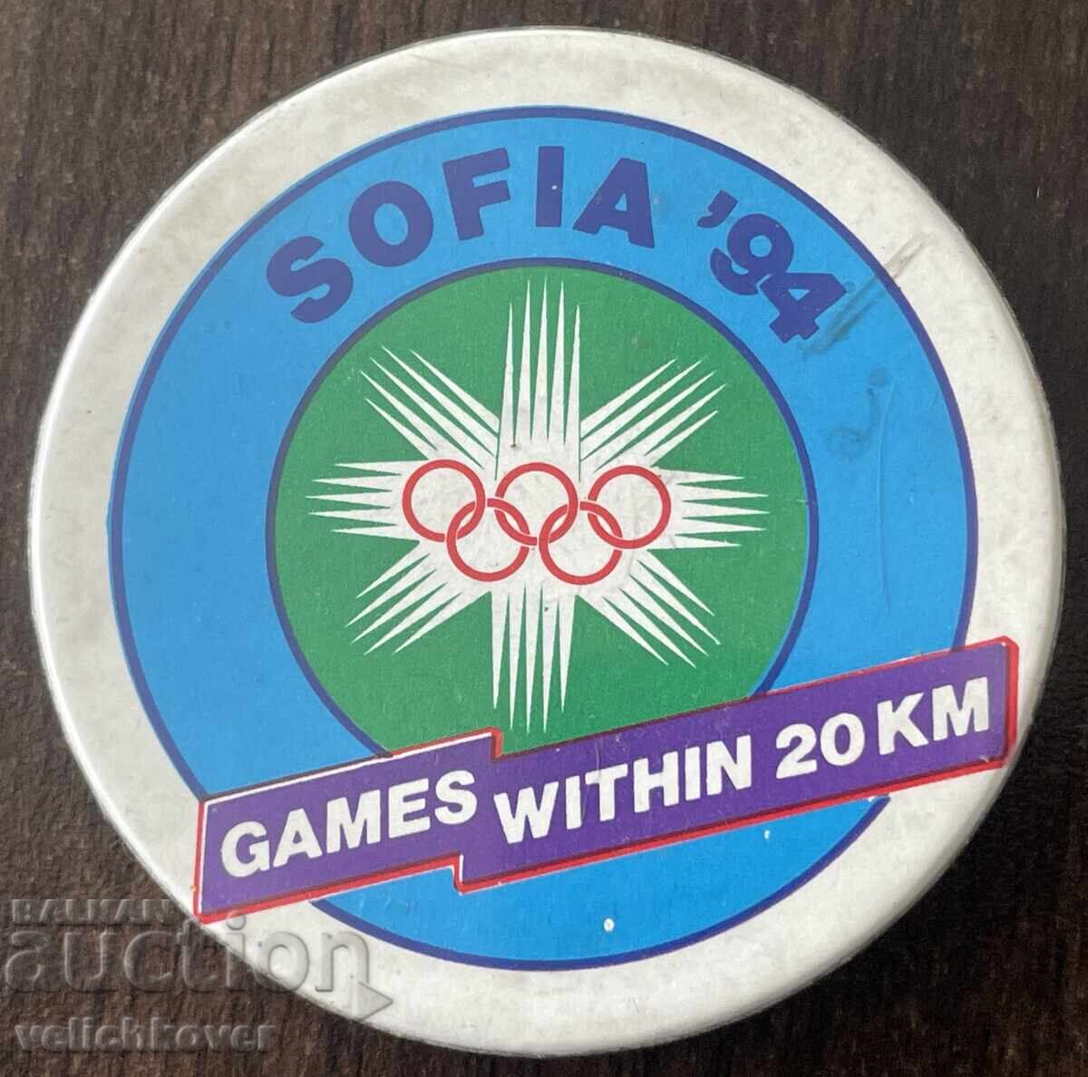 43386 Bulgaria insignă Sofia candidat capitală olimpică 1994