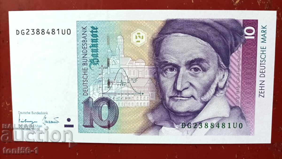 Германия 10 марки 1993 UNC Германия 10 марки 1993 UNC