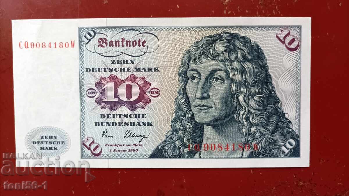 Germania 10 mărci 1980 UNC