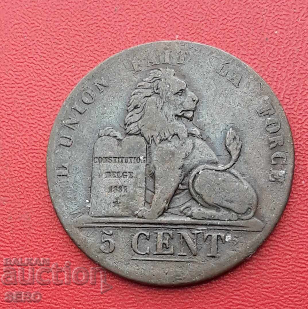 Belgia-5 cenți 1837