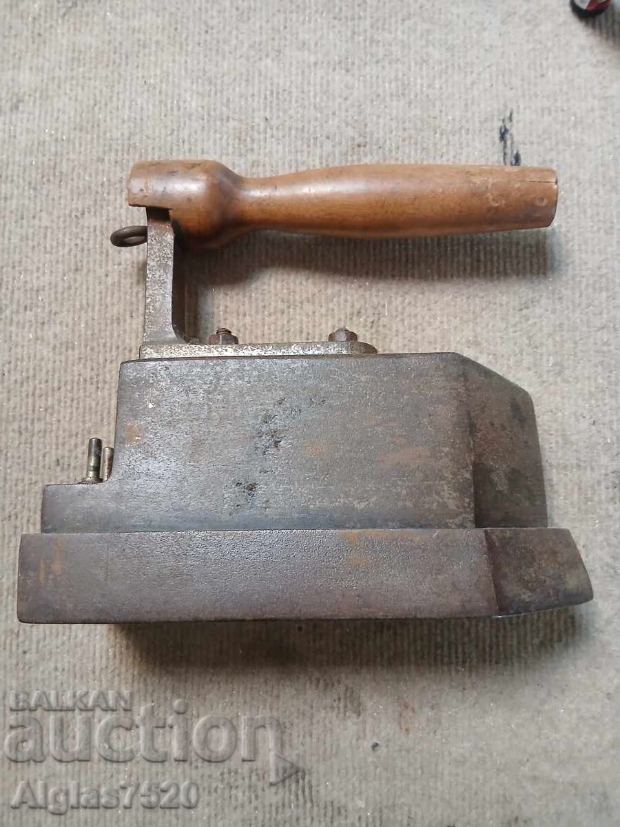 Old heavy electric cast iron iron