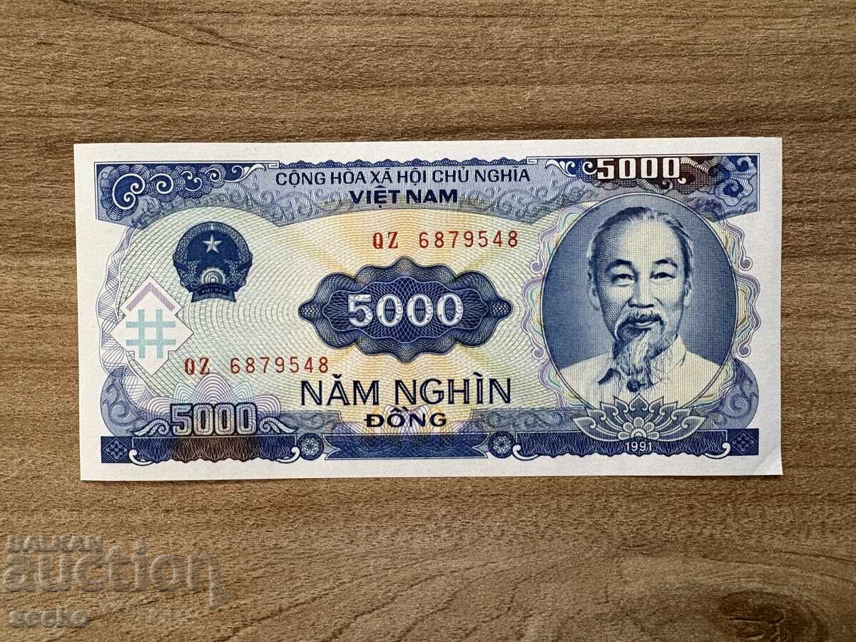 Vietnam - 5000 dong (1991) UNC