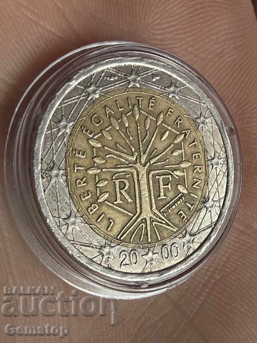 2 euro 2000, Arborele vieții, Franța cu preț € 569.99 | 1114.81 BGN