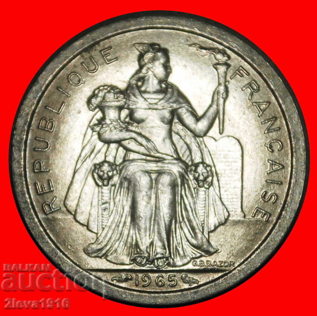 Ⰺ FRANCE SHIPS without IEOM: FRENCH POLYNESIA ★ 1 FRANC 1965 με τιμή € 3.59 | 7.02 BGN Ⰺ FRANCE SHIPS without IEOM: FRENCH POLYNESIA ★ 1 FRANC 1965 με τιμή € 3.59 | 7.02 BGN
