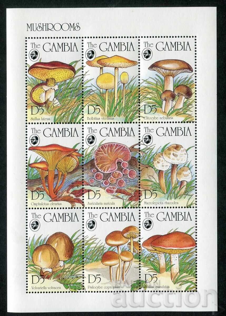 Δημοπρασία Gambiya 1994 MnH - Χλωρίδα, μανιτάρια