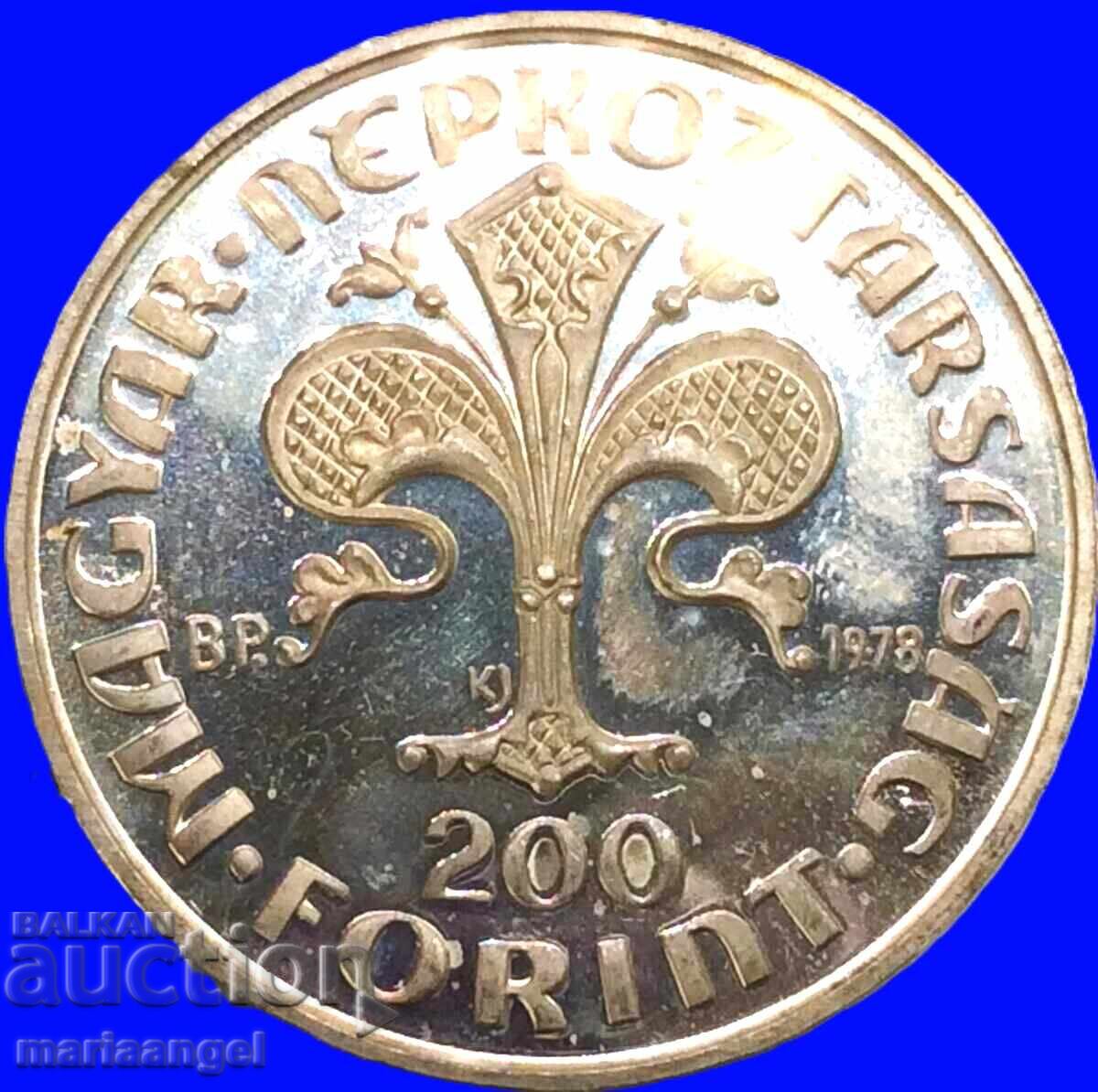 Ungaria 1978 200 forinți UNC PROOF 28,28g Ag Ungaria 1978 200 forinți UNC PROOF 28,28g Ag