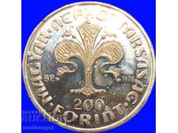 Ungaria 1978 200 forinți UNC PROOF 28,28g Ag