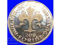 Унгария 1978 200 форинта  UNC PROOF 28,28г Ag