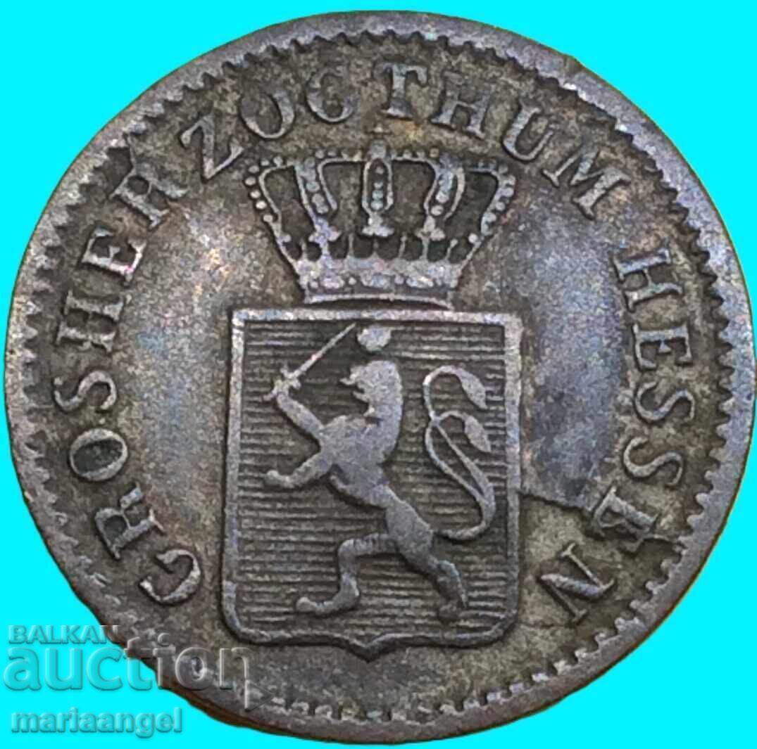 1 Kreuzer 1849 Germania Hesse-Darmstadt - 5